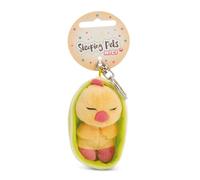 NICI Schlüsselanhänger Sleeping Pets Küken 8cm in Körbchen - gelb - Treuer-Begleiter für Rucksack oder Tasche, Schlüsselhalter für klein und Groß | 61612