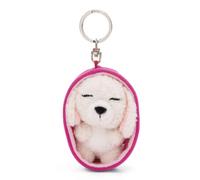 NICI Schlüsselanhänger Sleeping Pets Hund Pudel weiß