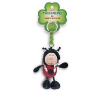 NICI Schlüsselanhänger Talismins Marienkäfer 7cm, Rot (Packung mit 2)