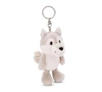 NICI Schlüsselanhänger Wolf Winny 10cm grau - Plüsch-Begleiter Kuscheltieranhänger mit Schlüsselring für Schlüsselband, Schlüsselbund & Schlüsselhalter