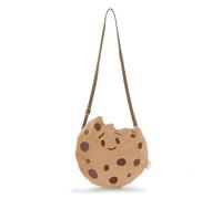 NICI Schultertasche für Kinder mymochi Cookie 22,5x22cm - beige - Modische Kawaii-Umhängetasche im niedlichen Plüsch-Design, süße Plüsch-Crossbody Bag - 61820