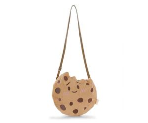 NICI Schultertasche für Kinder mymochi Cookie 22,5x22cm - beige - Modische Kawaii-Umhängetasche im niedlichen Plüsch-Design, süße Plüsch-Crossbody Bag - 61820