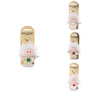 NICI Schutzengel-Set aus vier Schutzengelschlüsselanhängern mit Hufeisen, Kleeblatt, Herz & Marienkäfer