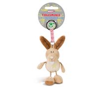 NICI Schlüsselanhänger Talisminis Hase 7 cm – Glücksbringer mit Schlüsselring, beige