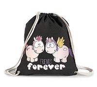 NICI Theodor and Friends Sportbeutel Einhorn Theodor und Cloud Dreamer Friends Forever, 34,5 x 39 cm
