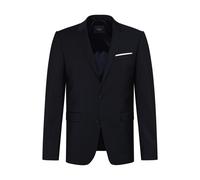 DIGEL Sakko Herren Extra Slim Fit Reverskragen Schurwoll-Stretch blau, 52