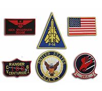 Nick Bradshaw Goose Fancy Dress Patch Set - 5 bestickte Abzeichen mit Thermofix Bonding Folie