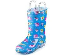Nickelodeon Baby Shark Waterproof Rubber Rain Boots Easy-On Handles - Size 9 Toddler