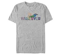 Nickelodeon Big & Tall The Wild Thornberries Debbie Whatever Punk Men's Tops Short Sleeve Tee Shirt, Athletic Heather, 4X-Large