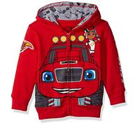 Nickelodeon Boys' Toddler Monster Machines Lets Blaze Hoodie, Red, 4T