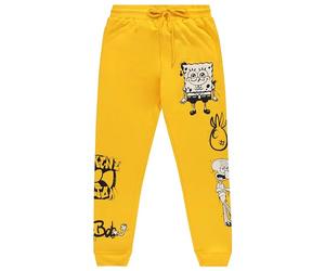 Nickelodeon Herren Spongebob Schwammkopf Jogginghose - Spongebob Herren Fleece Jogger Sweatpants - Spongebob, Patrick, Squidward Sweatpants, Gold, Groß