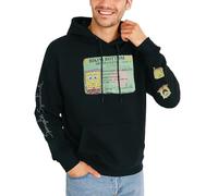 Nickelodeon Herren Spongebob und Patrick Fleece Sweatshirt - Männer und Frauen Unisex Pullover Hoodie (Größe: S-XL), Spongebob Schwarz, M