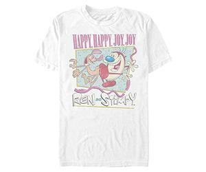 Nickelodeon Men's Big & Tall RS90 T-Shirt, White, Large Tall