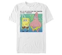 Nickelodeon Men's Big & Tall Tomorrow Bob T-Shirt, White, 3X-Large Tall