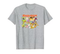 Nickelodeon Multi Franchise Retro 90's Character Group Shot T-Shirt