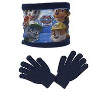 Nickelodeon Paw Patrol Kids Winter Snood (Schal) und Handschuhe Set, Blau Marine, One Size - Child