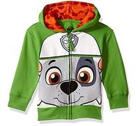 Nickelodeon PAW Patrol Toddler Boys Character Big Face Zip-Up Hoodies, Green, 5T