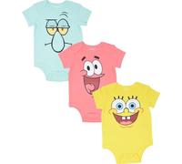 Nickelodeon Spongebob SqarePants Baby Boy Girl 3 Pack Bodysuits 3-6 Months