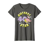 Nickelodeon Spongebob Squarepants Patrick Star 40th Birthday T-Shirt, Damen, Anthrazit, XXL