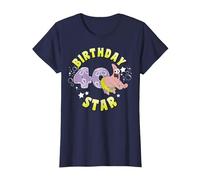 Nickelodeon Spongebob Squarepants Patrick Star 40th Birthday T-Shirt, Damen, Marineblau, M