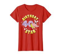 Nickelodeon Spongebob Squarepants Patrick Star 40th Birthday T-Shirt, Damen, Rot, M