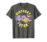 Nickelodeon Spongebob Squarepants Patrick Star 40th Birthday T-Shirt, Herren, Anthrazit, S