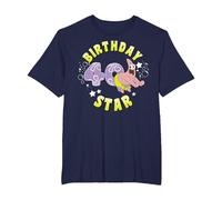 Nickelodeon Spongebob Squarepants Patrick Star 40th Birthday T-Shirt, Herren Große Größen, Marineblau, 3X Tall