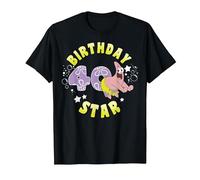 Nickelodeon Spongebob Squarepants Patrick Star 40th Birthday T-Shirt, Herren, Schwarz, M