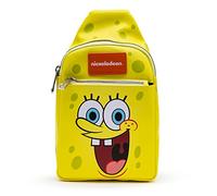 Nickelodeon Tasche, Schlinge, SpongeBob Schwammkopf und Patrick Star, gebunden, veganes Leder, gelb, 11.0" x 6.5"