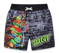 Nickelodeon Teenage Mutant Ninja Turtles Jungen Badehose mit LSF 50+, Badeanzug für große Kinder, Schwarz, 12