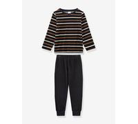 Nicki-Schlafanzug STREIFEN Jungen Sanetta nachtblau Gr. 92/98