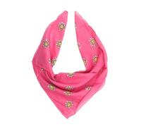 Nickituch ALLGÄU REBELL "Edelweiß", Damen, pink, Baumwolle, unifarben mit Farbeinsatz, festlich, Modetücher, Halstuch Oktoberfest (59241134-0) pink