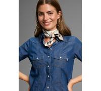 Nickituch LAURA SCOTT, Damen, schwarz (creme, schwarz), Web, Polyester, bedruckt, geblümt, gemustert, Modetücher, mit großem Milfleur Muster - NEW (81335952-0) creme, schwarz