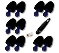 nico Contour Black Schaumstoff Schuhspanner - Set aus 5 Paar - Schuhformer für Runde Schuhe Gr. 37-41 - mit Reiseschuhlöffel