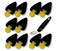 nico Contour Black Schaumstoff Schuhspanner - Set aus 5 Paar - Schuhformer für Spitz Schuhe High Heels Gr. 39-42 - mit Reiseschuhlöffel