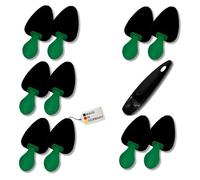 nico Contour Black Schaumstoff Schuhspanner - Set aus 5 Paar - Schuhformer Universal Gr. 35-38 - mit Reiseschuhlöffel