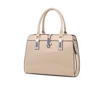 Nicole&Doris Damen Handtaschen neue Umhängetasche Lackleder Shell schultertasche Henkeltaschen Tasche für Frauen Khaki