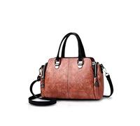 NICOLE&DORIS Damen Mode Taschen mit hohem Tragegriff Retro Handtaschen Schultertasche Umhängetasche Tragetaschen für Frauen Rosa