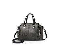 NICOLE&DORIS Damen Mode Taschen mit hohem Tragegriff Retro Handtaschen Schultertasche Umhängetasche Tragetaschen für Frauen Grün