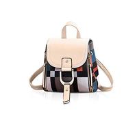 NICOLE&DORIS Damen Rucksack Kleiner Rucksack Umhängetasche Handtaschen Rucksack für Damen Leder Rucksack Schultertasche Beige