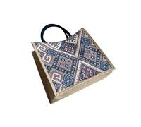 NICOLE & DORIS Große Handtasche Damen Canvas Arbeitstasche Fashion Tragetasche Jute Tasche für Arbeit Büro Reisen Einkaufen Schule Marineblau