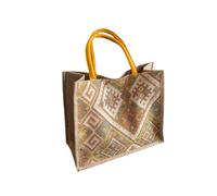 NICOLE & DORIS Große Handtasche Damen Canvas Arbeitstasche Fashion Tragetasche Jute Tasche für Arbeit Büro Reisen Einkaufen Schule Gelb