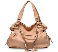 Nicole&Doris Handtasche Damen Schultertasche Damen Große Umhängetasche Frauen Henkeltasche Hobo Tasche für Mädchen Khaki