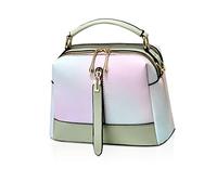 NICOLE & DORIS Handtasche für Damen klein Umhängetasche Modern Schultertaschen PU Leder Mehrfarbige Henkeltasche Mädchen Messenger Bag Satchel Crossbody Bag Handytaschen Grün
