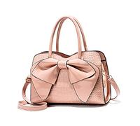 NICOLE & DORIS Handtaschen Damen Kleine Henkeltasche Frau Mode Tasche Designer Umhängetasche Mädchen Schultertasche Lackleder Handtasche Abendtasche Rosa