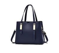 NICOLE & DORIS Henkeltasche Damen Handtaschen Elegante Umhängetasche Shopper Tote Handtasche Schultertasche PU Leder Businesstasche Frauen Klassische Tasche Navy Blau