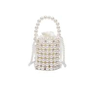 NICOLE & DORIS Kleine Handtasche Damen Elegant Mode Crossbody Taschen Abendtasche Damen Clutch für Party Freizeit Date Silber