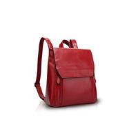 NICOLE&DORIS Mode Damen Rucksack Henkeltaschen Schulrucksack Reisen Daypacks Outdoor Tasche Weich PU Rot