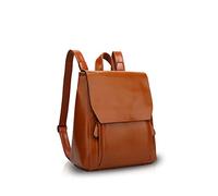 NICOLE&DORIS Mode Damen Rucksack Henkeltaschen Schulrucksack Reisen Daypacks Outdoor Tasche Weich PU Braun