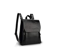 NICOLE&DORIS Mode Damen Rucksack Henkeltaschen Schulrucksack Reisen Daypacks Outdoor Tasche Weich PU Schwarz